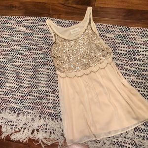 Cream and Gold dress